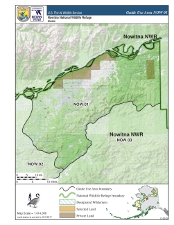 Nowitna National Wildlife Refuge: Map of Guide Use Area NOW 01