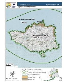 Yukon Delta National Wildlife Refuge: Map of Guide Use Area YKD 03
