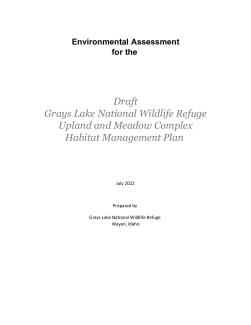 Grays Lake NWR Habitat Management Plan and EA