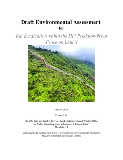 Draft Environmental Assessment for Rat Eradication within the Hiʻi Predator-Proof Fence on Lānaʻi 