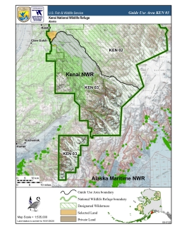 Kenai National Wildlife Refuge: Map of Guide Use Area KEN 03