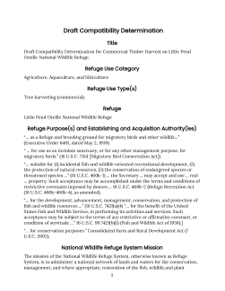 Little Pend Oreille NWR - Timber Harvest Draft Compatibility Determination (508)