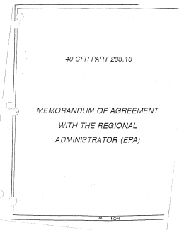 Memorandum of Agreement Between the New Jersey Department of Environmental Protection and the U.S. Environmental Protection Agency