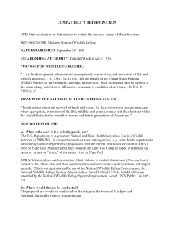 Mashpee Oral Rabies Vaccination Draft CD