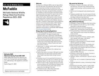 2023-2024 McFaddin Hunting Brochure and Permit