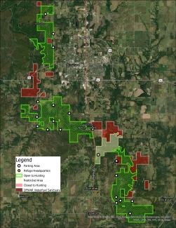 Deep Fork NWR Hunting Map Overview
