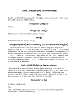Draft Compatibility Determination for Fishing (non-commercial and special events), Parker River National Wildlife Refuge (508)