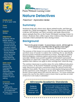 Preschool Winter Nature Detectives