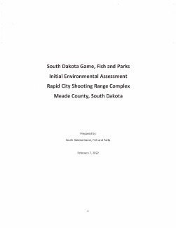 Rapid City Shooting Range initial Environmental Assessment