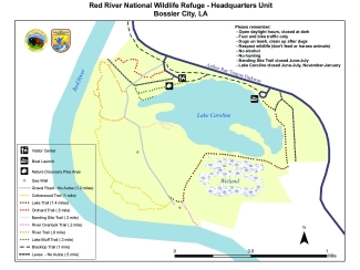 Red River NWR Trails Map