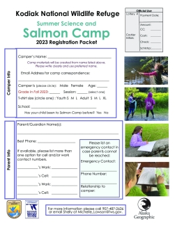 2023 Salmon Camp Registration packet Kodiak Refuge