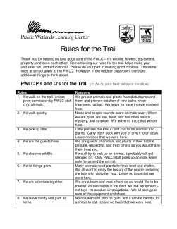 Rules for the Trail