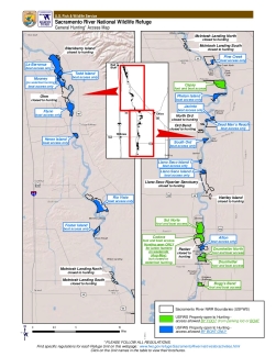Sacramento River Refuge General Hunting Access Map for Sacramento National Wildlife Refuge Complex