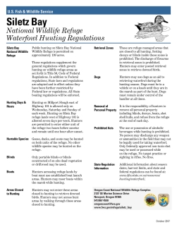 Siletz Bay NWR Waterfowl Hunting Regulations.pdf