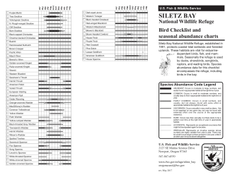 Bird checklist for Siletz Bay NWR