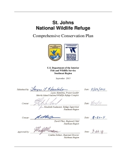 St. Johns National Wildlife Refuge Comprehensive Conservation Plan