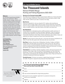 Ten Thousand Islands National Wildlife Refuge Hunting and Fishing Regulations 2023-2024.pdf