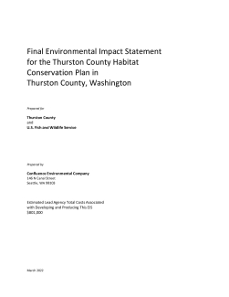 Thurston County HCP Final Environmental Impact Statement