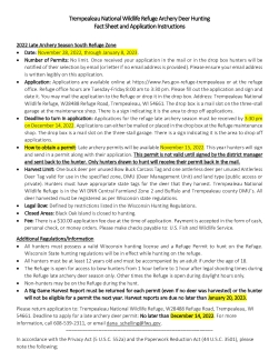 Trempealeau National Wildlife Refuge 2022 Late Archery Fact Sheet and Application Instructions.pdf