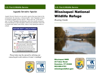 Missisquoi NWR Boating Guide 