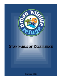 Urban Standards of Excellence.October2014