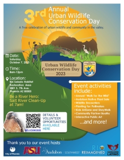 Urban Wildlife Conservation Day 2023 Outreach Flier