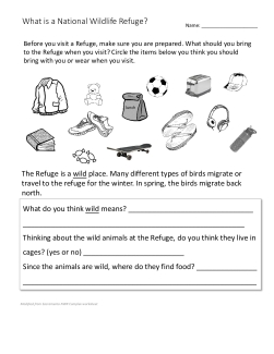 What Is A Refuge Worksheet - What To Take 