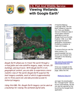 Viewing Wetlands with Google Earth