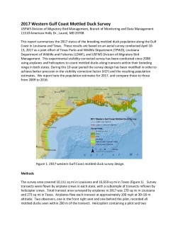 2017 Western Gulf Coast Mottled Duck Survey