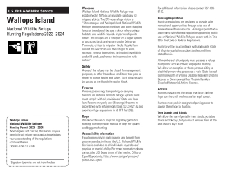Wallops Island 2023-24 Hunt Brochure/Permit