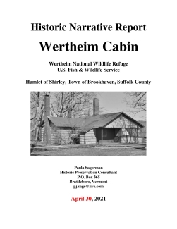 Wertheim Cabin Historic Narrative Report