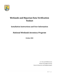 Wetlands and Riparian Data Verification Toolset Installation Instructions and User Information