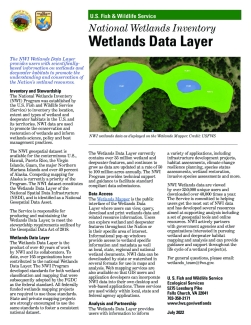 Wetlands Data Layer Fact Sheet