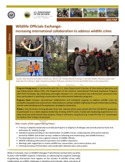 Wildlife Officials Exchange