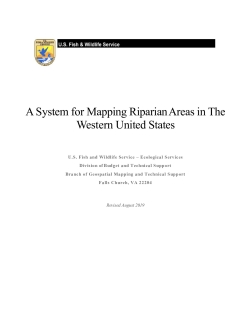A System for Mapping Riparian Areas in The Western United States