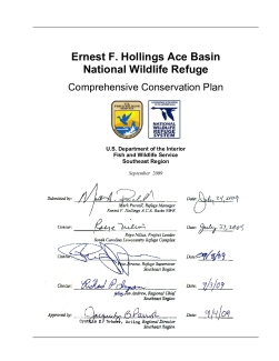 Ernest F. Hollings ACE Basin National Wildlife Refuge Comprehensive Conservation Plan