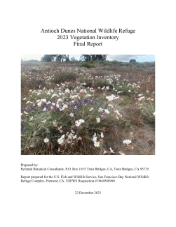 Antioch Dunes NWR 2023 Vegetation Inventory Report
