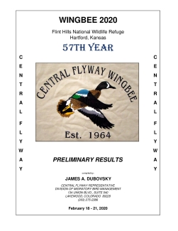 Central Flyway Wingbee Report 2020