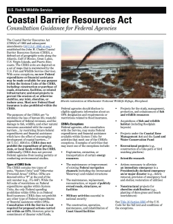 Coastal Barrier Resources Act Consultation Guidance for Federal Agencies