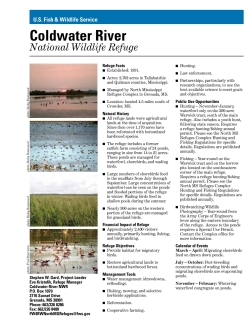 Fact Sheet for coldwater river national wildlife refuge