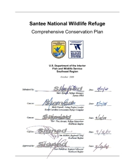 Santee NWR Comprehensive Conservation Plan