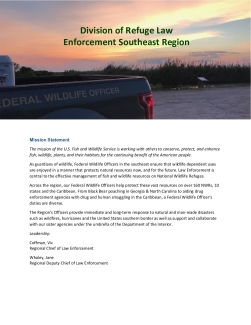Division of Refuge Law Enforcement Southeast Region
