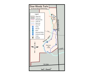 Dow Woods Unit - Trail Map