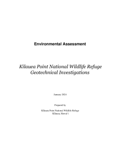 Kīlauea Point National Wildlife Refuge Geotechnical Investigations 2024 Environmental Assessment
