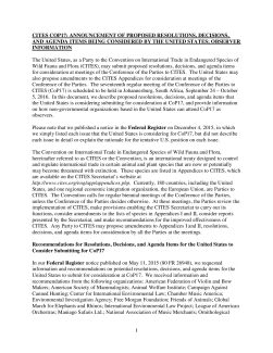 CoP 17 Federal Register Notice Extended Version