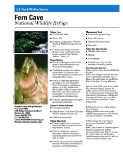 Fern Cave NWR Fact Sheet