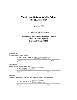 Wapato Lake National Wildlife Refuge Final Public Access Plan and EA