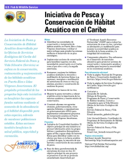 Iniciativa de Pesca y Conservación de Hábitat Acuático en el Caribe