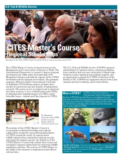 CITES Master's Course General Program Factsheet