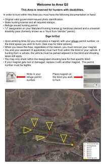 Deer Hunt - Area Q2 Map and Instructions